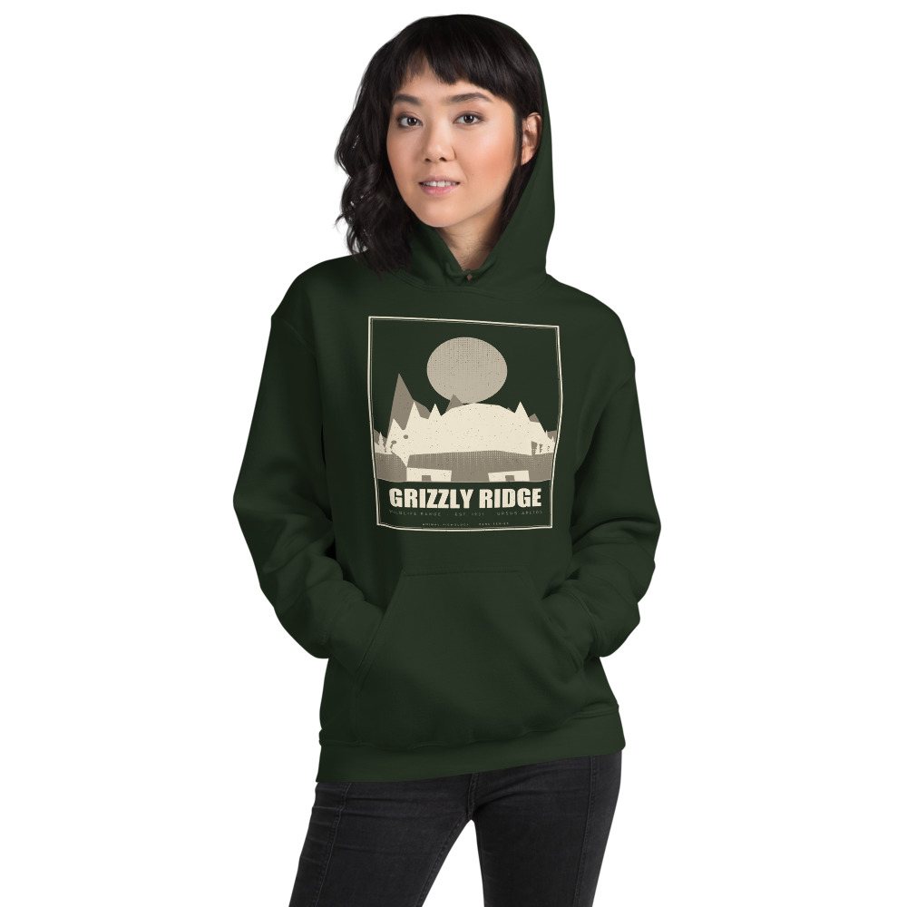 Animal Viewology Grizzly Ridge Field Guide Hoodie Front