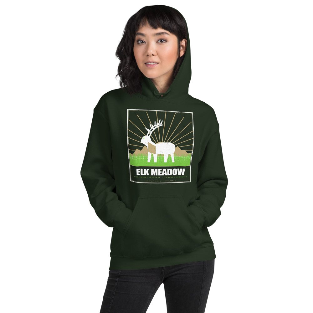 Animal Viewology Elk Meadow Field Guide Hoodie Front