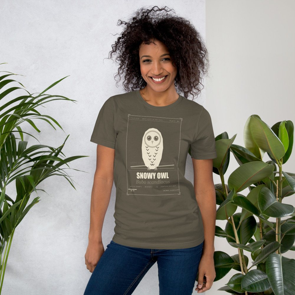 Animal Viewology Snowy Owl Field Guide Field Guide Tee