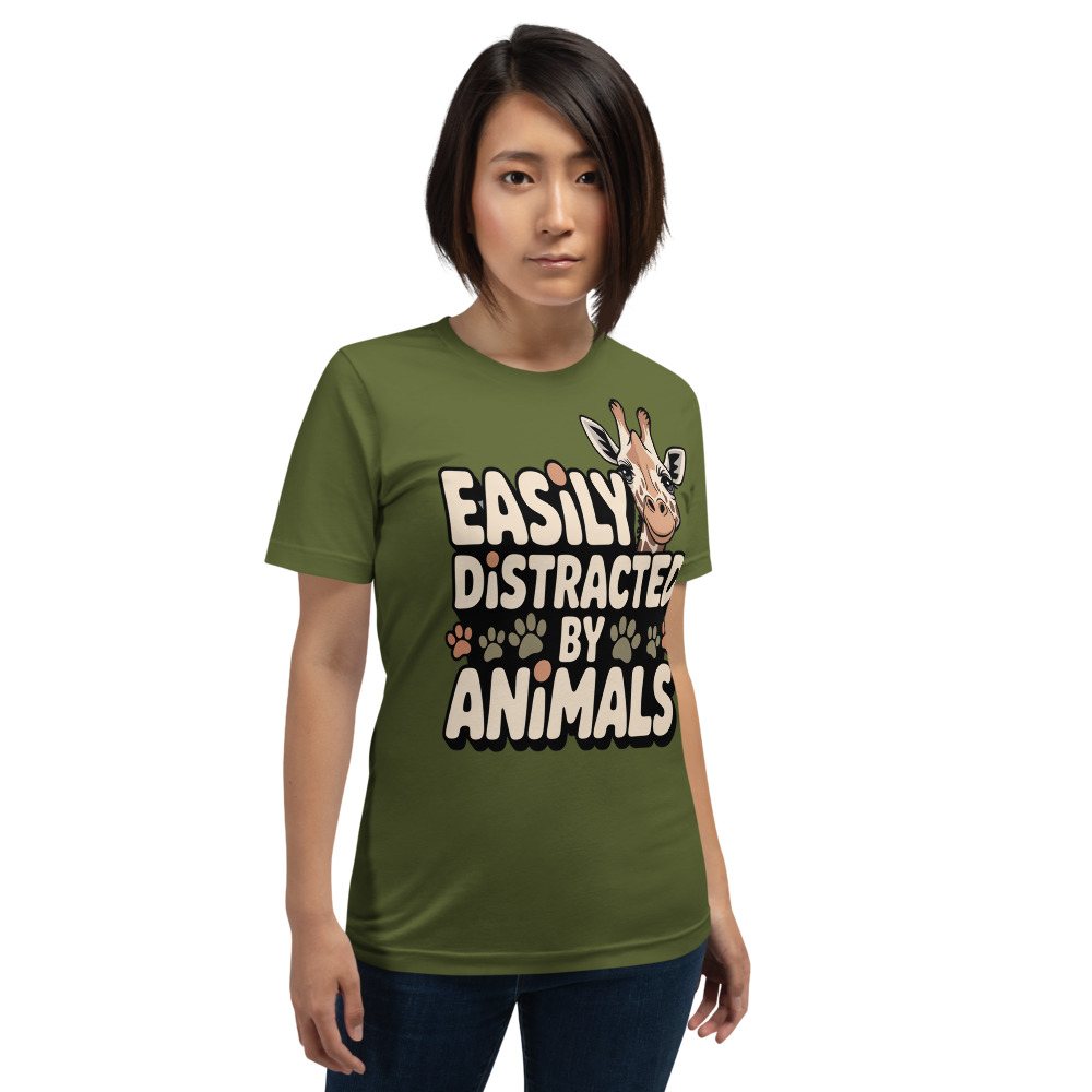 Animal Viewology Easily Distracted By Animals Tee