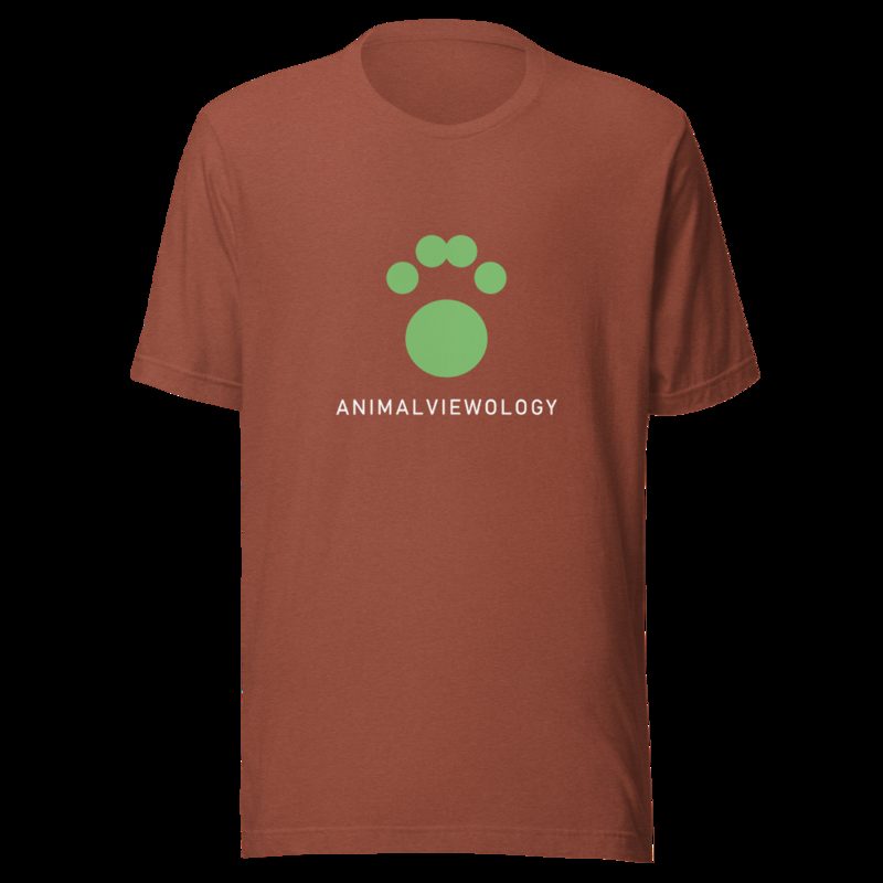 AnimalViewology Paw Tee Heather Clay