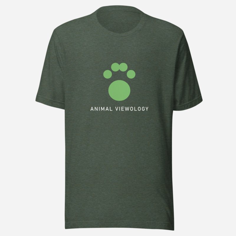 AnimalViewology Paw Tee Heather Forest