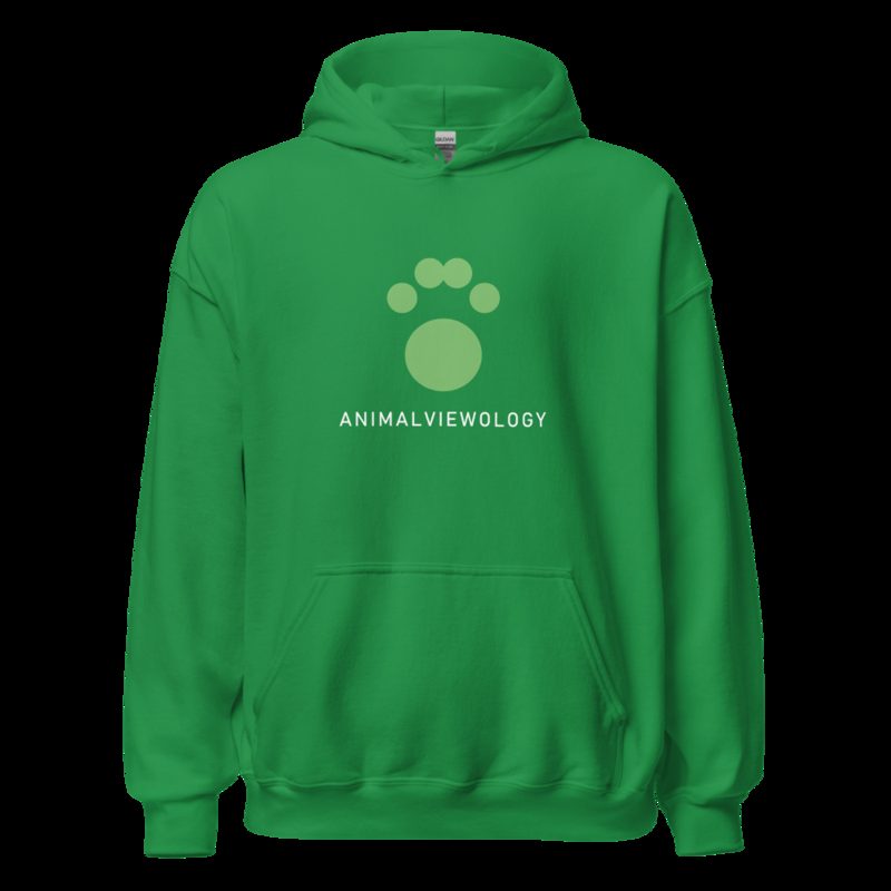 AnimalViewology Paw Hoodie Irish Green