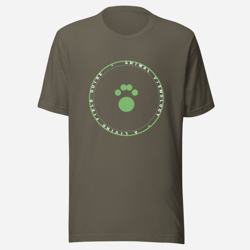 AnimalViewology Badge Tee Army