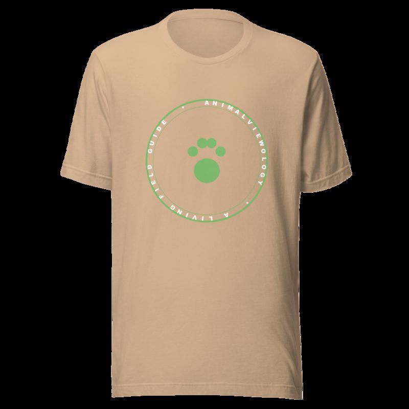AnimalViewology Badge Tee Tan