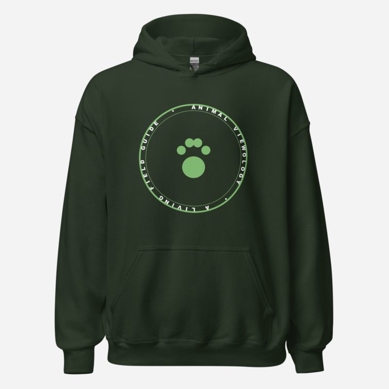 AnimalViewology Badge Hoodie Forest Green