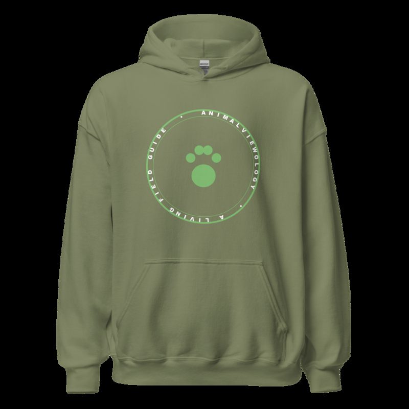 AnimalViewology Badge Hoodie Military Green