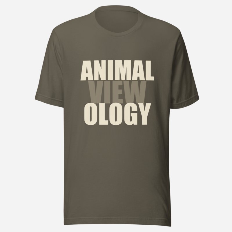 AnimalViewology Stacked Tee Army
