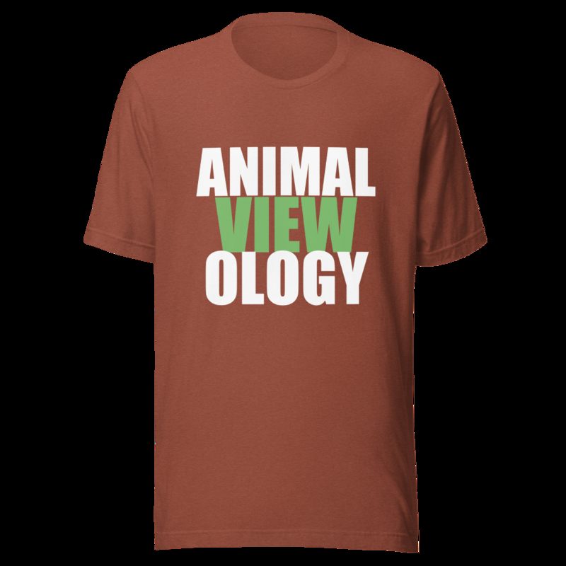 AnimalViewology Stacked Tee Heather Clay