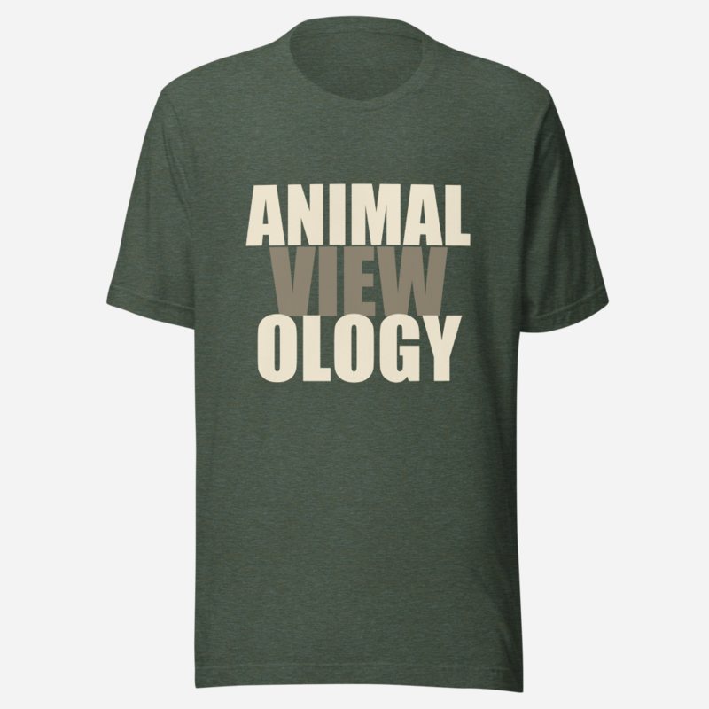 AnimalViewology Stacked Tee Heather Forest