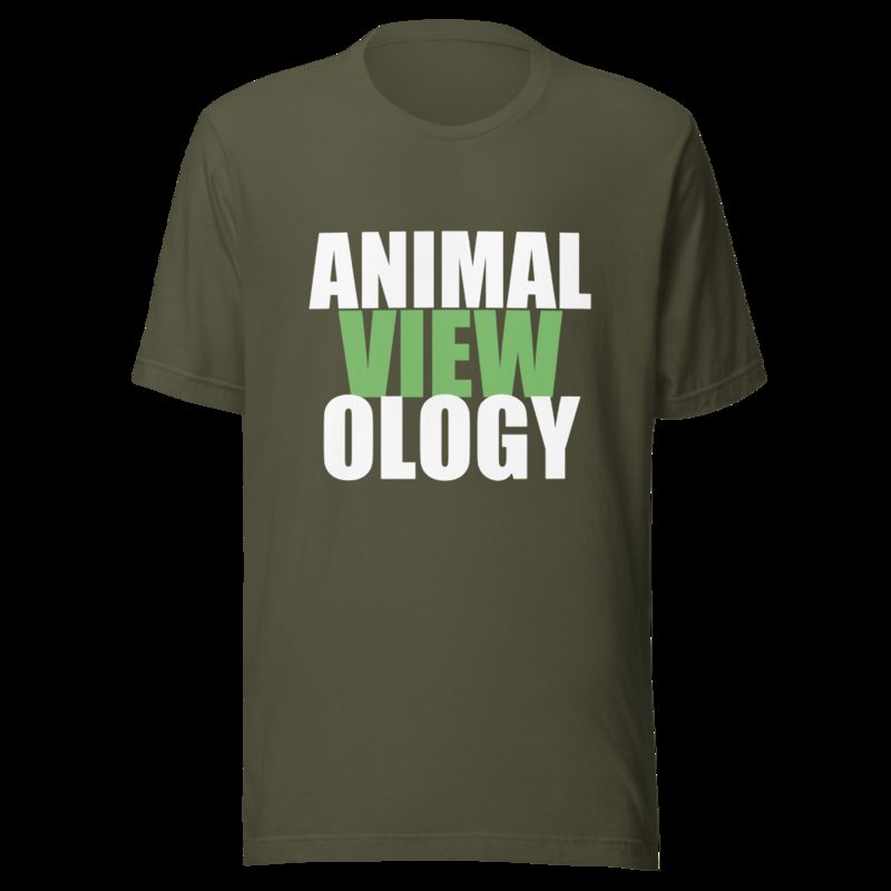 AnimalViewology Stacked Tee Military Green