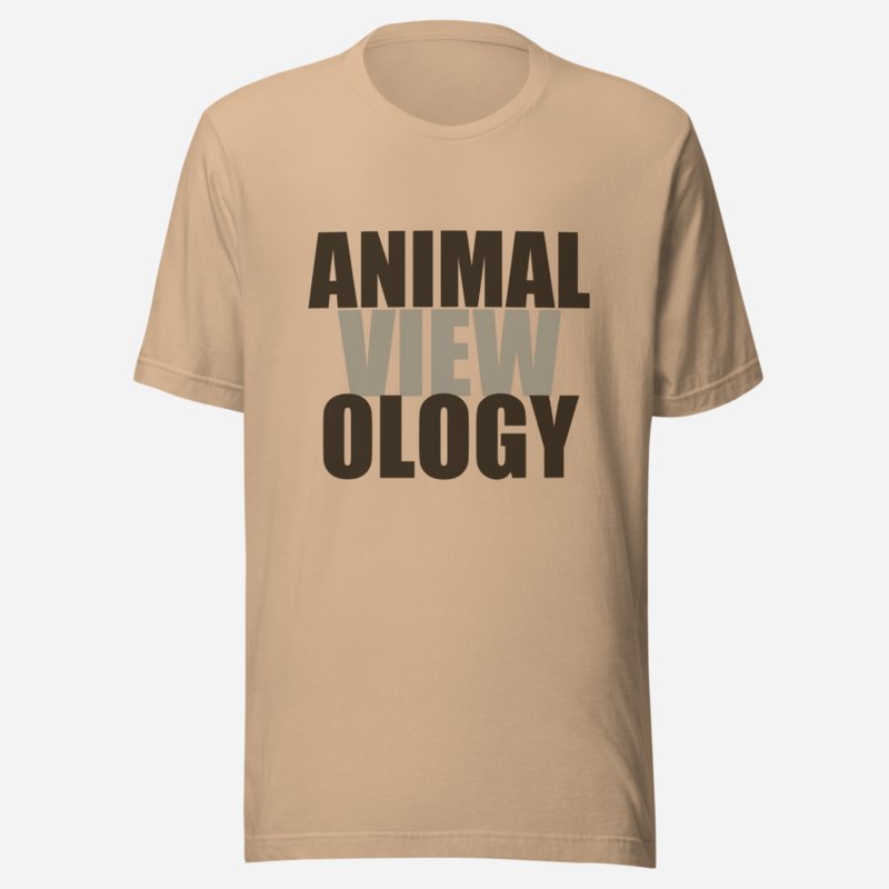 AnimalViewology Stacked Tee Tan