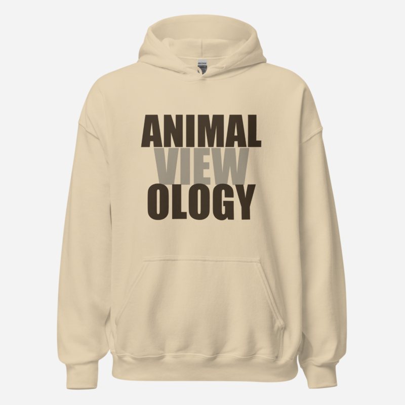 AnimalViewology Stacked Hoodie Sand