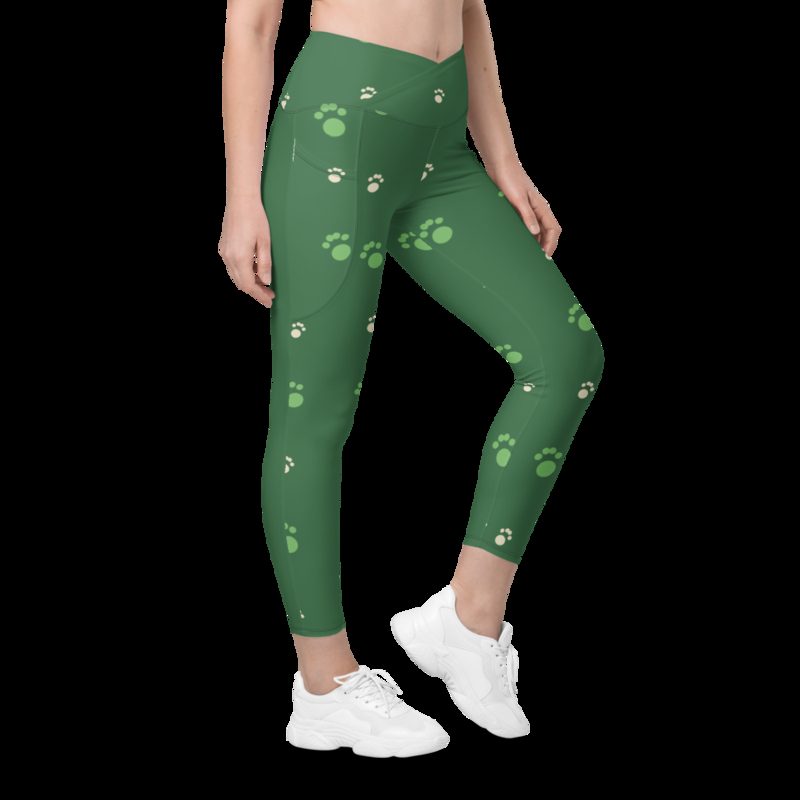 Animal Viewology Paws Leggings White