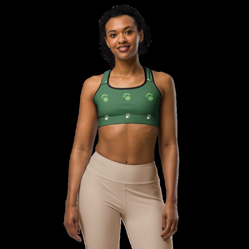 Animal Viewology Paws Sports Bra Black