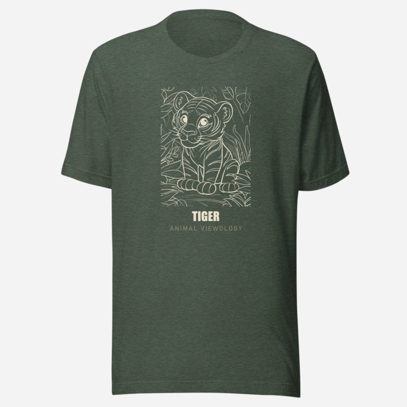 Animal Viewology Tiger Sketch Tee