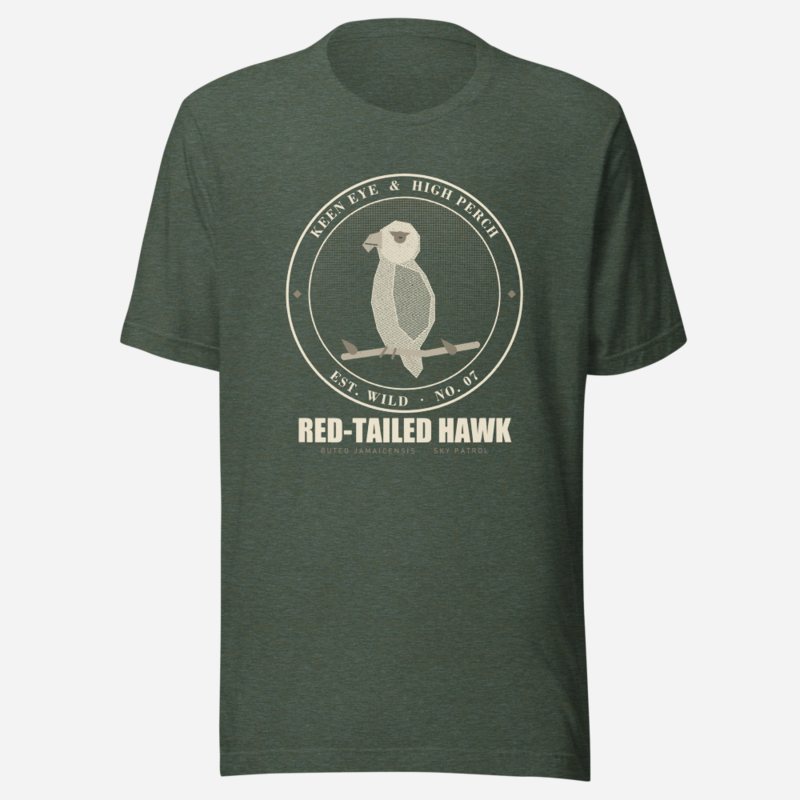 Animal Viewology Keen Eye High Perch Field Guide Tee in Heather Forest