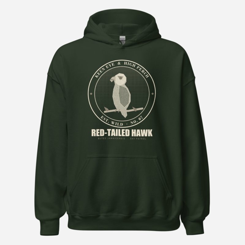 Animal Viewology Keen Eye High Perch Field Guide Hoodie Forest Green