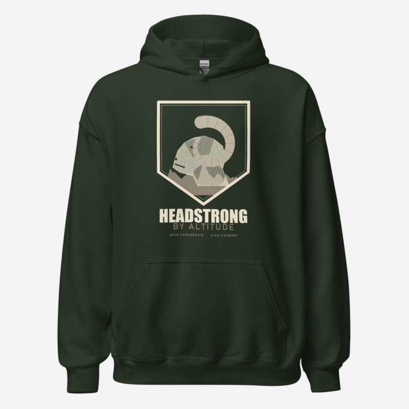 Animal Viewology Headstrong By Altitude Field Guide Hoodie Forest Green