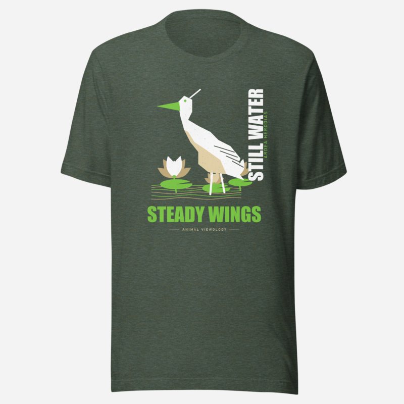 Animal Viewology Still Water Steady Wings Field Guide Tee