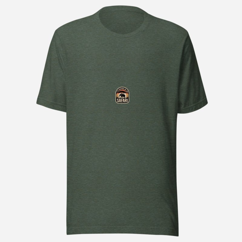 Animal Viewology Rather Be On Safari Tee in Heather Forest