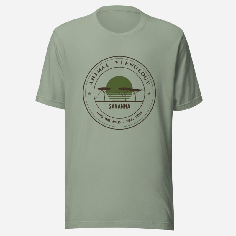 Animal Viewology Savanna Crest Tee in Sage