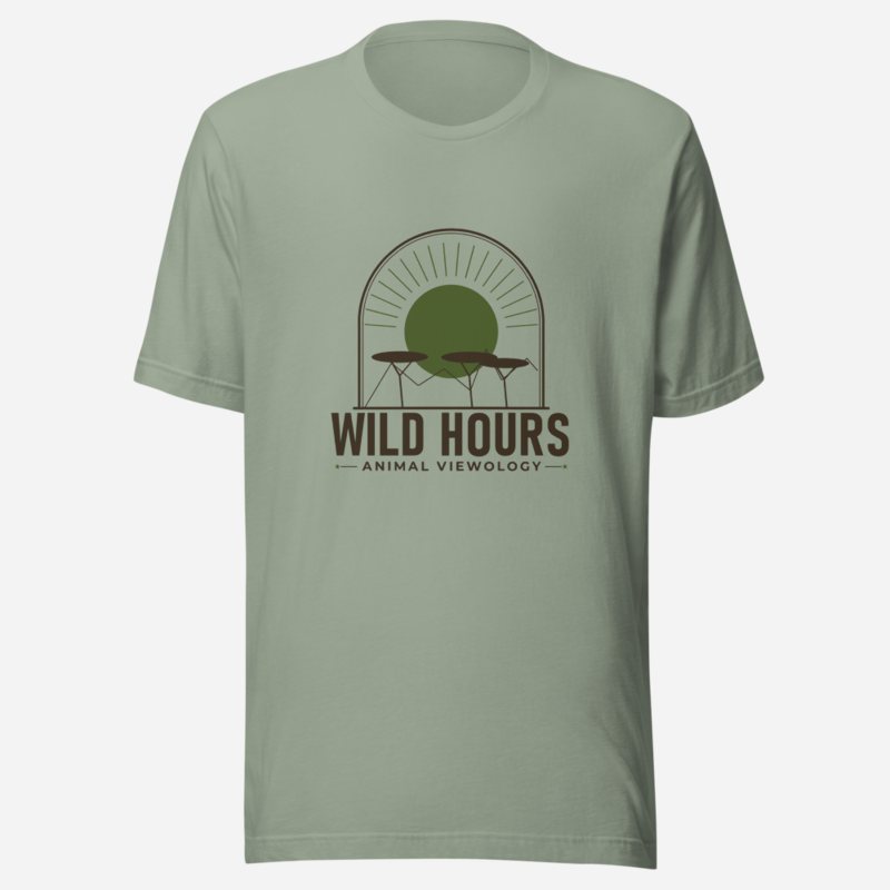 Animal Viewology Wild Hours Sunset Tee in Sage