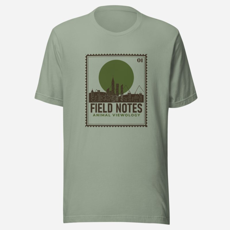 Animal Viewology Field Notes Stamp Tee