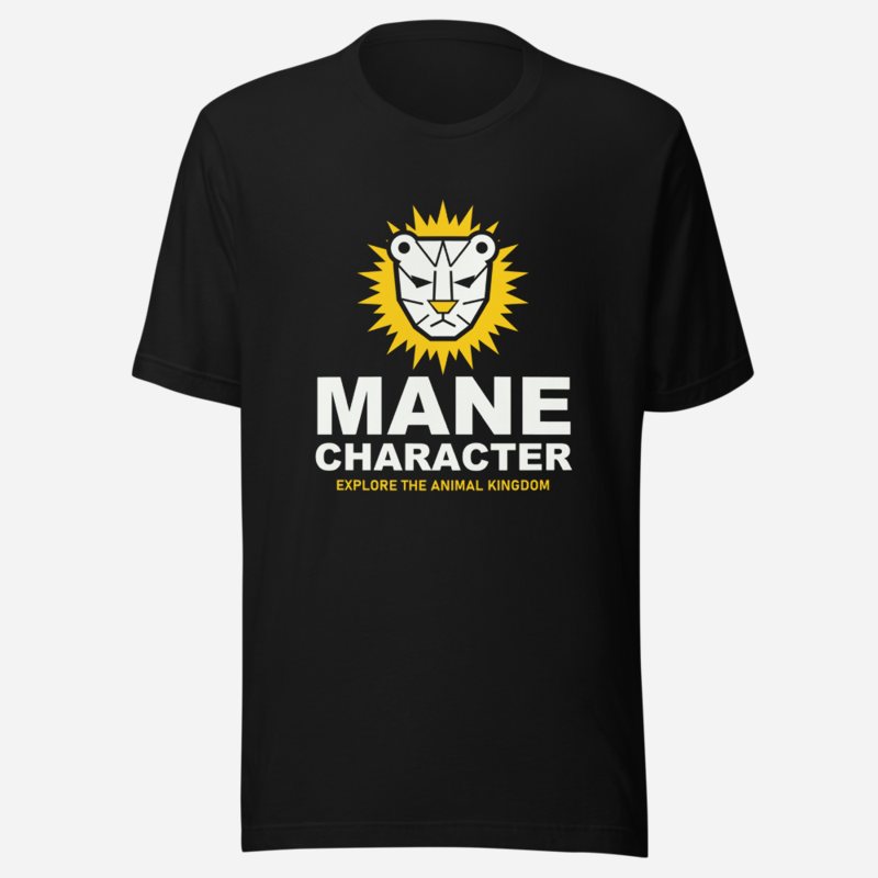 Animal Viewology Mane Character Tee Black