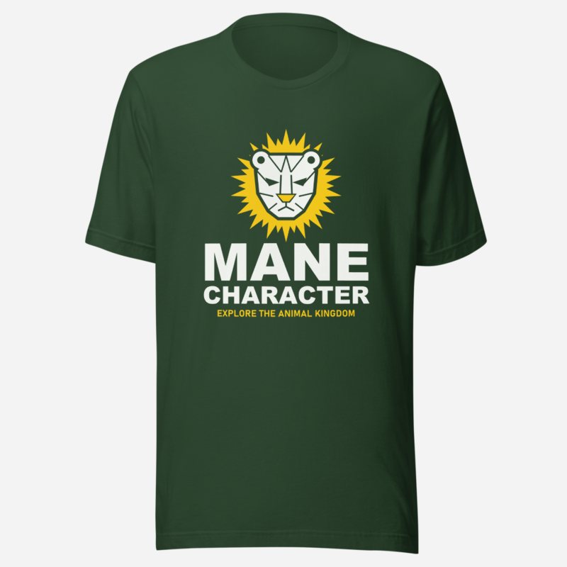 Animal Viewology Mane Character Tee in Forest