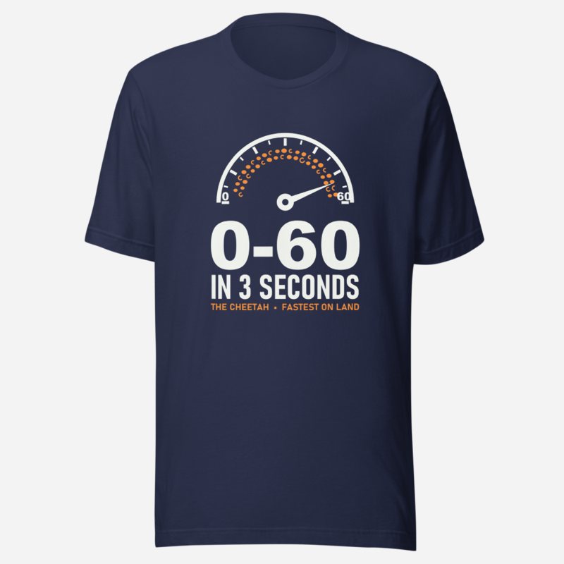 Animal Viewology Zero To Sixty Tee Navy
