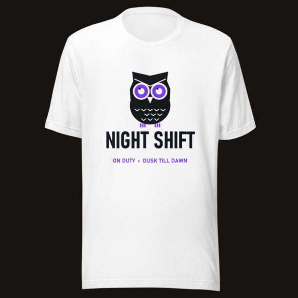 Animal Viewology Night Shift Tee in White