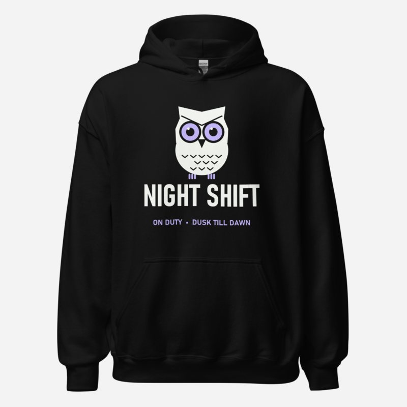 Animal Viewology Night Shift Hoodie Black