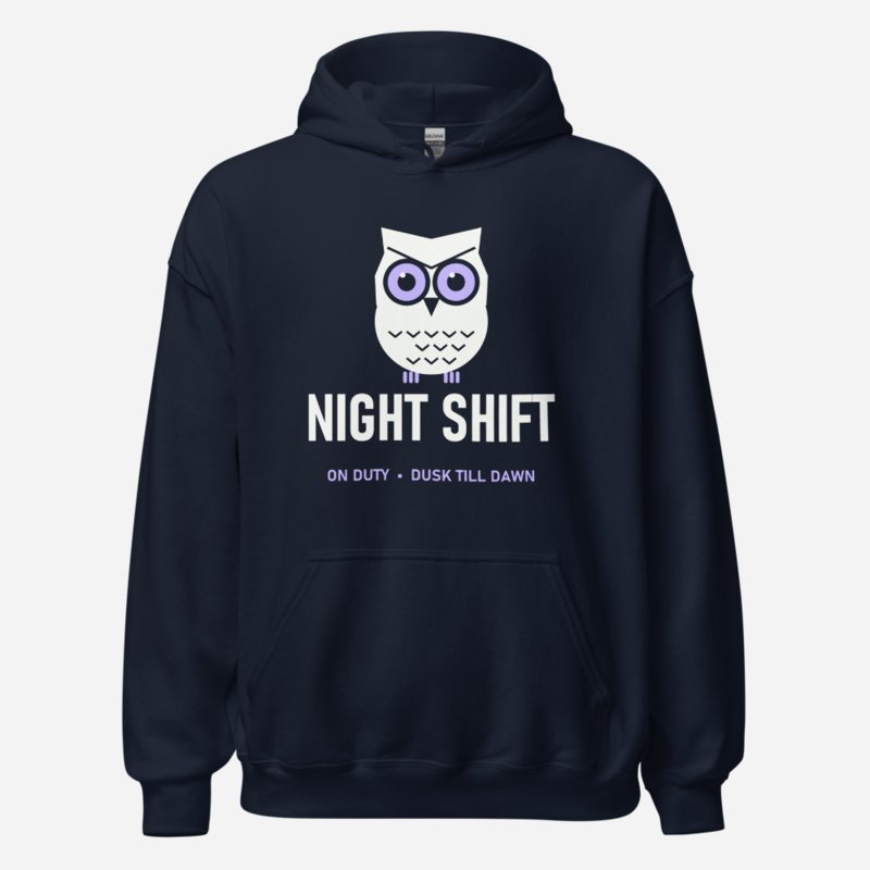 Animal Viewology Night Shift Hoodie in Navy