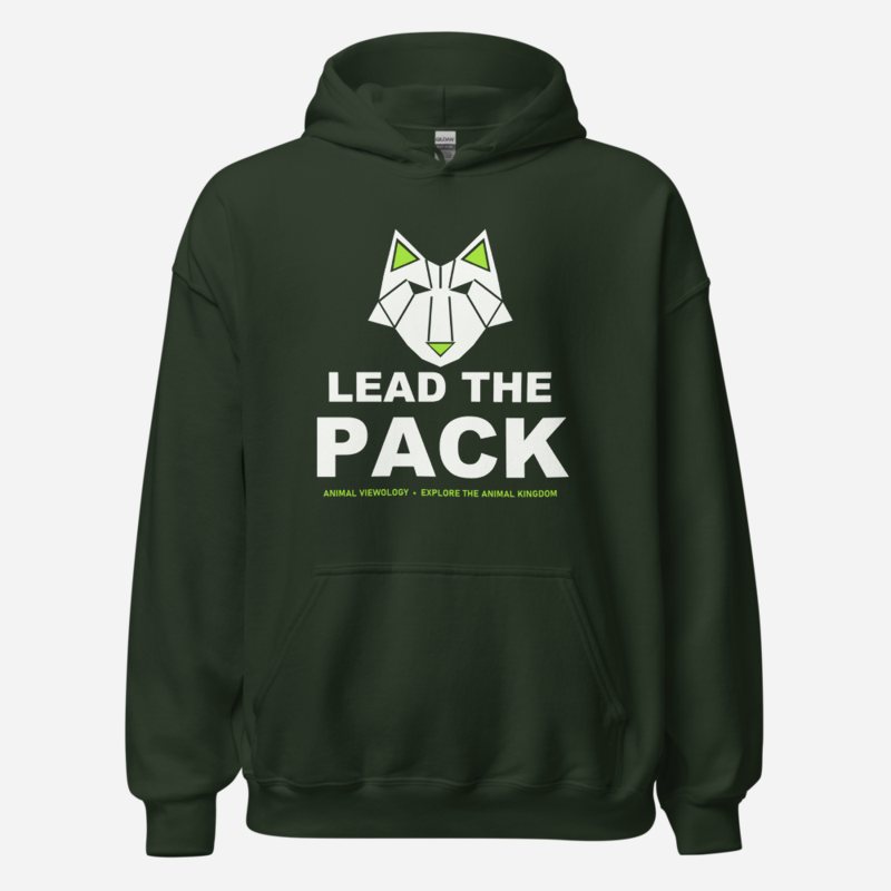 Animal Viewology Lead The Pack Hoodie in Forest Green
