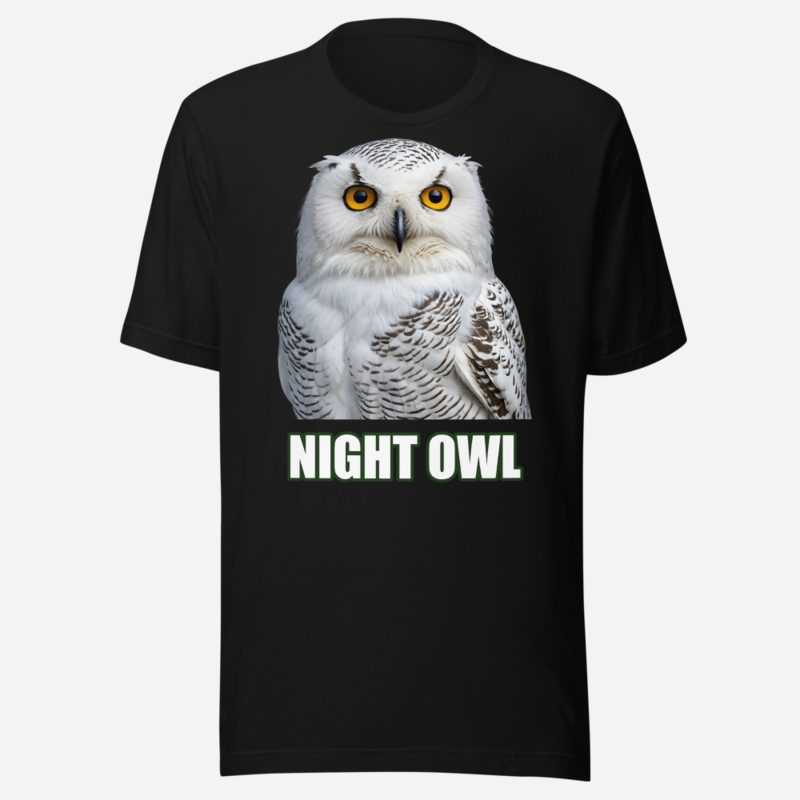 Animal Viewology Night Owl Tee Black