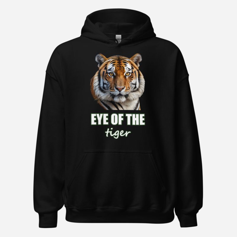 Animal Viewology Eye Of The Tiger Hoodie Black