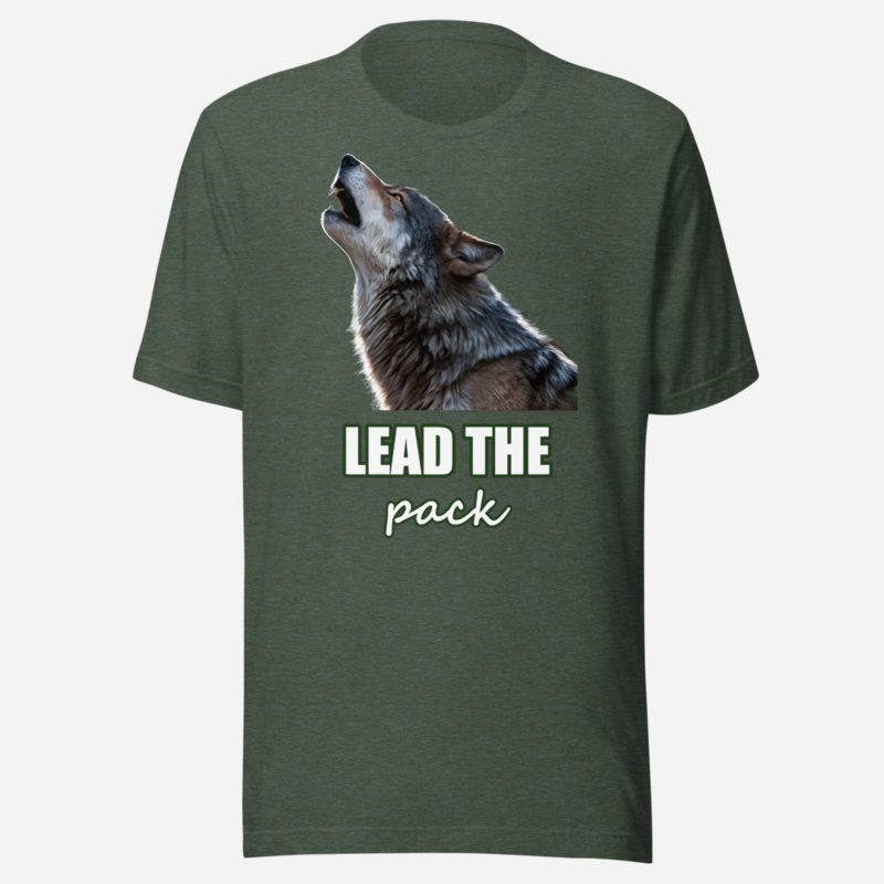 Animal Viewology Lead The Pack Wolf Tee