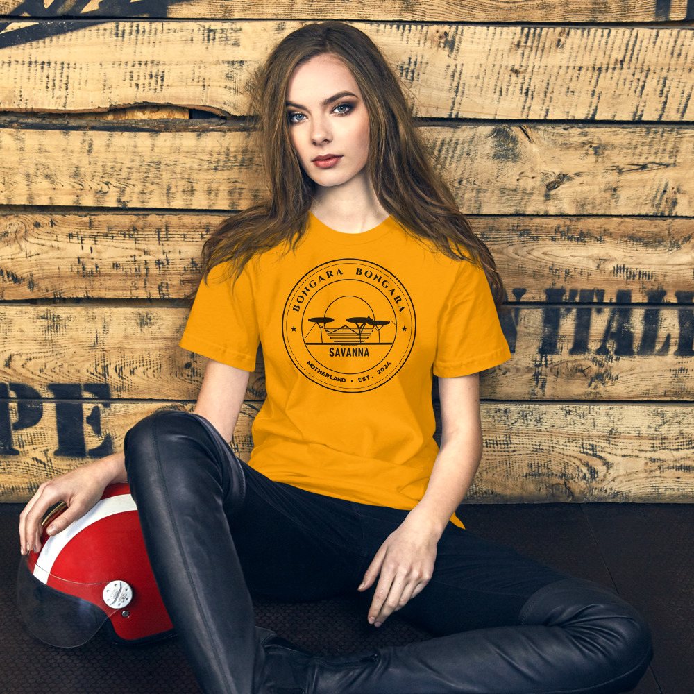 Bongara Bongara Motherland Crest Tee in Gold