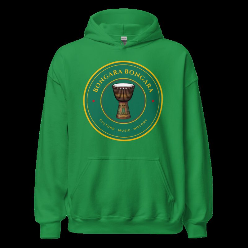 Bongara Bongara Djembe Crest Hoodie Irish Green
