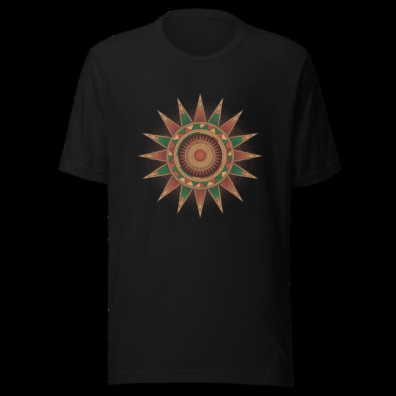 Bongara Bongara Kente Sun Tee Black