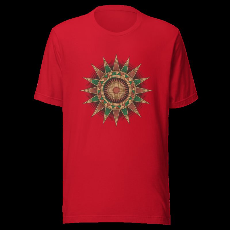 Bongara Bongara Kente Sun Tee Red