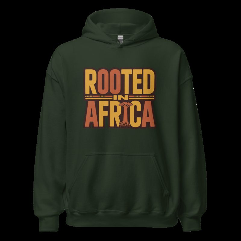 Bongara Bongara Rooted In Africa Hoodie Forest Green