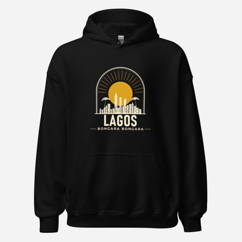 Bongara Bongara Lagos Skyline Hoodie Black