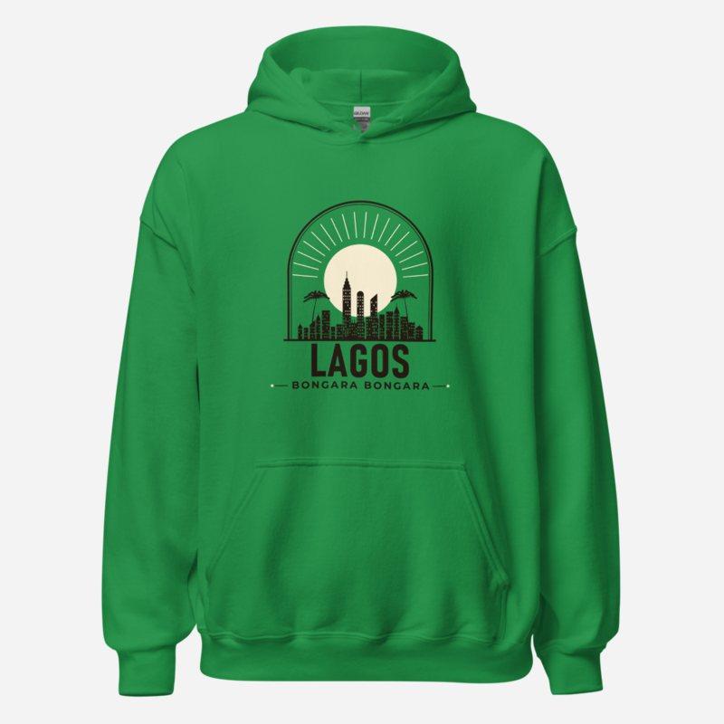Bongara Bongara Lagos Skyline Hoodie in Irish Green