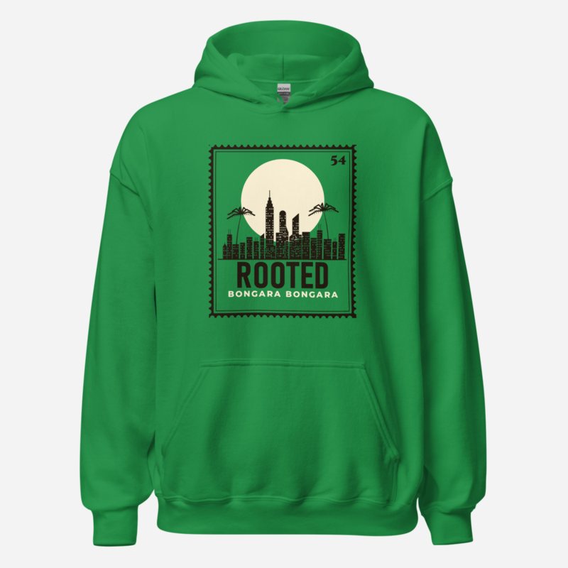 Bongara Bongara Rooted Stamp Hoodie in Irish Green
