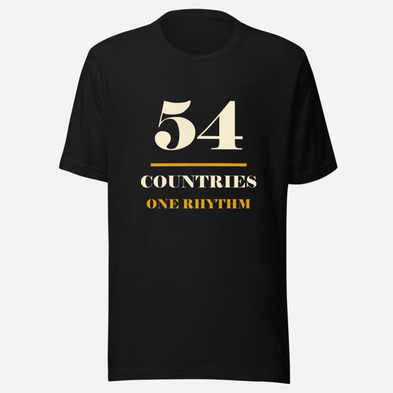 Bongara Bongara 54 Countries One Rhythm Tee in Black