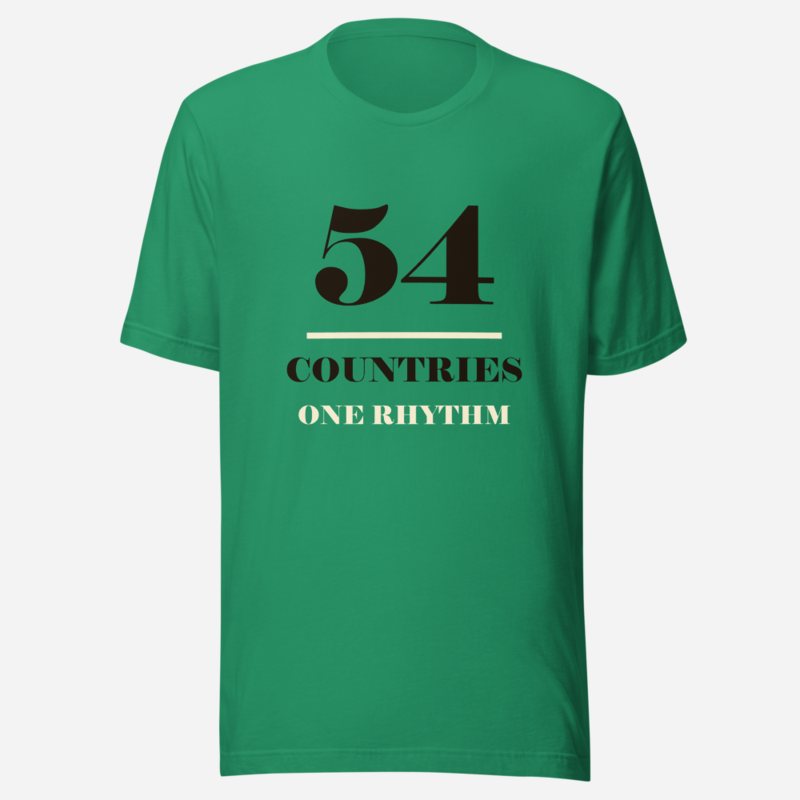 Bongara Bongara 54 Countries One Rhythm Tee in Kelly
