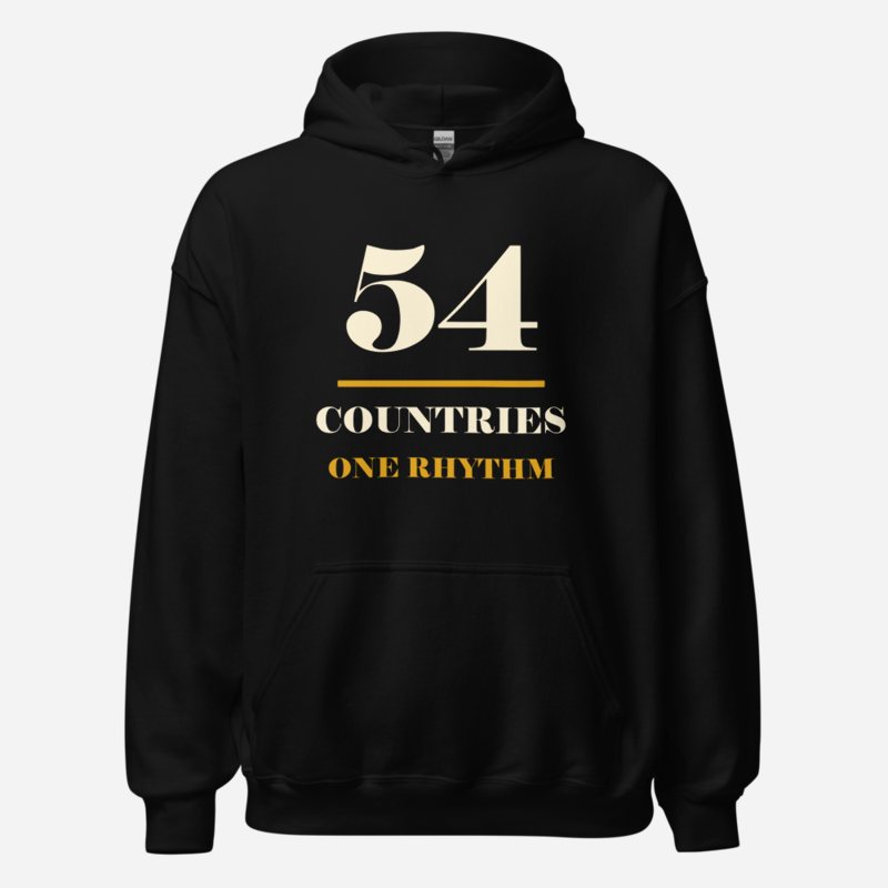Bongara Bongara 54 Countries One Rhythm Hoodie in Black