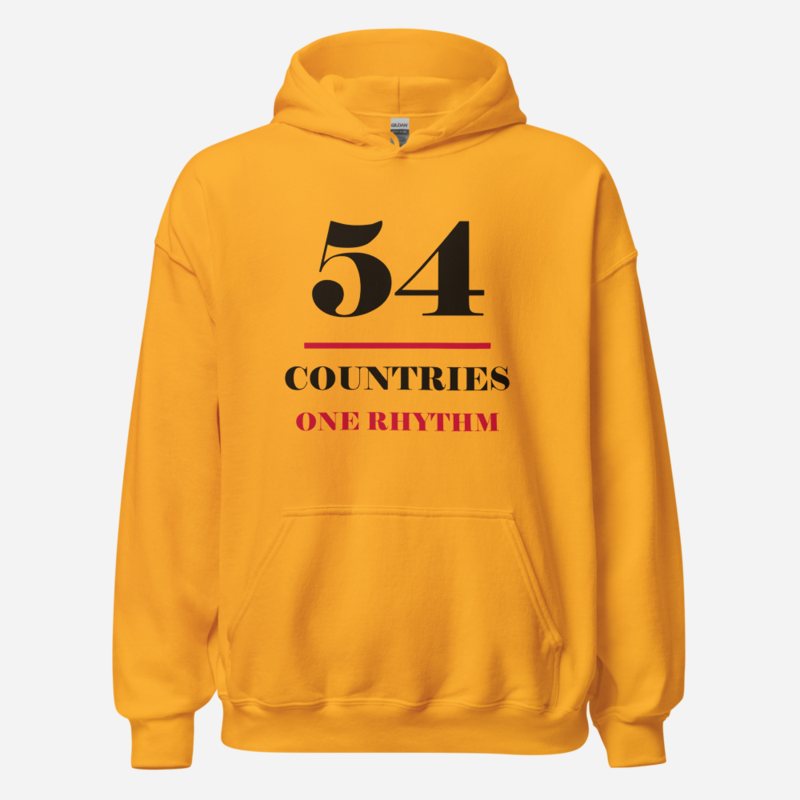 Bongara Bongara 54 Countries One Rhythm Hoodie in Gold